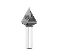 VIDOO 60 Degree V-Groove Carbide Insert Wood CNC Router Bits Milling Cutter for Woodworking Engraving Carving-12mm