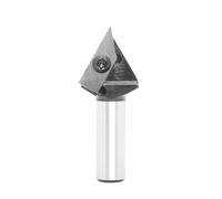 VIDOO 60 Degree V-Groove Carbide Insert Wood CNC Router Bits Milling Cutter for Woodworking Engraving Carving-1/2 Inch