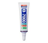 VIDOO B7000 Clear Jewelry Glue Permanent, Transparent Bead Stringing Glue for Jade Bangle Repair, Flexible Handcraft Gel for Phone Case DIY, 15ml
