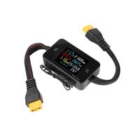 VIDOO Battery Charger Tester Power Meter Voltmeter Ammeter 50A LCD Screen Overvoltage Overcurrent Warning-XT90-35A 1pc