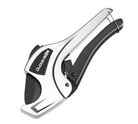 VIDOO High-Leverage Ratchet Action Multi-Purpose Pipe Cutter Carbon Steel Blade PVC Rubber Tubing Cutter Tool-Large