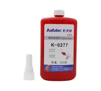 VIDOO Kafuter K-0277 Permanent Retainer Paste for Oversized Metal Hardware, 0.25mm Maximum Void Filler for Structural Metallic Pipes, Thixotropic Red Anchor Glue, 250g