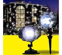 VIDOO Snowfall Projector Ip65 Moving Snow Outdoor Garden Projector Christmas Snowflake Light