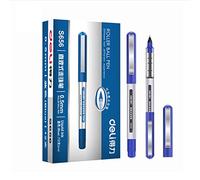 VIDOO Straight Liquid Gel Pen Liquid Ballpoint Pen 0.5mm Nib Gel Pen Writing Signing Pen Offfice School Supplies Stationery - Blue