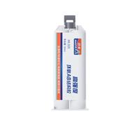 VIDOO XK-320 1:1 Two-Part Epoxy Structural Adhesive, Cold Weld Replacement Flowable Glue for Rigid Metal Assembly Ceramic Glass, 50ml Dual-Cartridge - Transparent