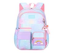 VIDOSCLA Coloful Girls School Backpack BookBags for Teens Blue-S