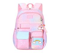 VIDOSCLA Coloful Girls School Backpack BookBags for Teens Pink-L