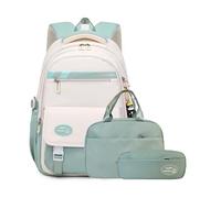 VIDOSCLA Kids Girls Backpack for School 3Pcs Students Bookbag Set Teen Boys Backpack with Lunch Box