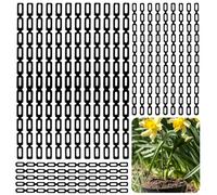 Vidoxdu 100Pcs Tree Ties Plastic, Adjustable Chain Lock Garden Plant Straps | Weatherproof Reusable Shrub Support Ties for Leaning Trees, Climbing Plants, Vegetable Cultivation, Garden Accessories