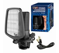 Vidpro XM-SC Professional Studio Recording Cardioid Condenser XLR Microphone with Shock Mount, Pop Filter and 10' XLR Cable 24 / 48V Phantom Perfect for Recording Artists, Singers and Musicians