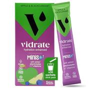 Vidrate Electrolytes Powder Minis - Hydration Sachets with Vitamins & Electrolytes For Kids - Zero Sugar Hydration Powder No Artificial Sweeteners & Preservatives - Apple & Blackcurrant, 30 Sachets