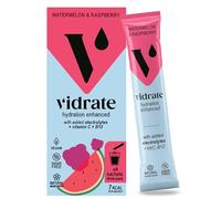 Vidrate Electrolytes Powder, Watermelon & Raspberry, 8 Sachets | Hydration Sachets, Zero Sugar, Vitamins & Minerals, No Artificial Sweeteners or Preservatives, Low-Calorie, Gluten Free