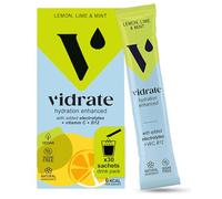 ViDrate Lemon Lime & Mint Flavour Sugar Free Electrolyte Powder - Vegan Friendly Hydration Sachets (30 x 3g Sachets)