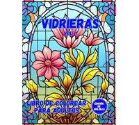 Vidrieras 1 - Libro de bolsillo - Libro de colorear para adultos: Tamaño A6 (12x16cm) | Disfruta | Relájate | Colorea | Para adultos, jóvenes o niños | (Libro de colorear de bolsillo)