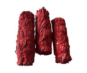 VIE 3x Dragon's Blood White Sage 4" Smudge Sticks
