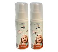 VIE Anti-Mosquito Spray (2 x 100ml) | DEET-Free Natural Mosquito & Insect Protection | Safe for Kids & Adults | Long-Lasting Defense Against Mosquitoes, Fleas & Biting Insects | Travel Essentials