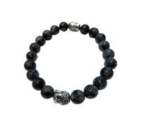 Vie Chakra Buddha Bracelet, Larvikite