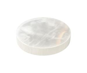 VIE Chakra Natural Selenite Crystal Charging Plate, 6cm, Cleansing and Recharging Crystal Plate, Healing Energy, Meditation Tool, Spiritual Gift, Home Decor