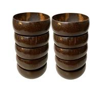 VIE Coconut Bowl, Large, 13-15cm Diameter, Set of 10