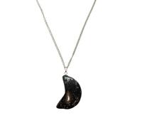 VIE Crescent Shaped Pendant, 4x2cm (Hematite)