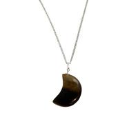 VIE Crescent Shaped Pendant, 4x2cm (Tiger's Eye)