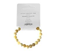 VIE Crystal Bracelet, 8mm, Orange Calcite