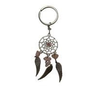 VIE Dream Catcher Crystal Keychain, 12x5cm, Rose Quartz