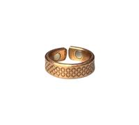 VIE Eternal Flame Pure Copper Ring, Handcrafted Flame Pattern Adjustable Ring for Men & Women, Vintage-Inspired Unisex Copper Jewelry Durable Daily Wear Fashion Accessory, Unique Gift for Him or Her