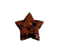 VIE Faceted Star Crystal, 3x3cm, Mahogany Obsidian