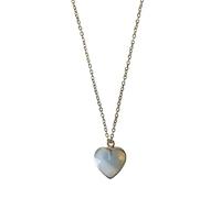 VIE Halo Gemstone Pendant, Heart, Rose Quartz