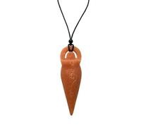 VIE Mother Earth Goddess Pendant, 8x3cm (Sunstone)