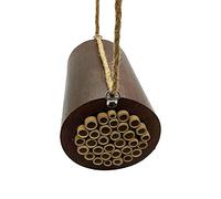 VIE Naturals Bamboo Barrel Bee House, 15x9x9cm, Multicolor, One Size