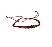 Vie Naturals Beach Bracelet Coloured Beads (Red)