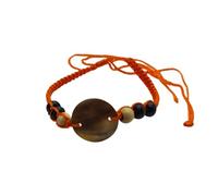 Vie Naturals Beach Bracelet Round Nacre (Orange)