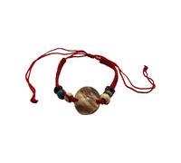 Vie Naturals Beach Bracelet Round Nacre (Red)