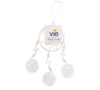 VIE Naturals Capiz Dream Catcher, No Feathers, 6cm, White UK-VN0484-CAPIZ-DREAMCAT-6CM-WH