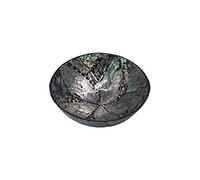 VIE Naturals Capiz Inlay Decorative Bowl 11cm diameter Black/Silver