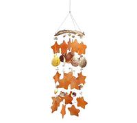 VIE Naturals Capiz & Seashell Windchime 55 cm hanging height Orange (Orange)