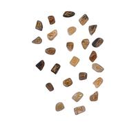 VIE Naturals Chakra Moonstone Rune Set with Pouch, 1-2cm