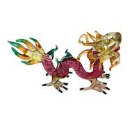 VIE Naturals Hand Blown Glass Sculpture, Dragon