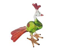 VIE Naturals Hand Blown Glass Sculpture, Peacock