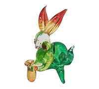 VIE Naturals Hand Blown Glass Sculpture, Rabbit