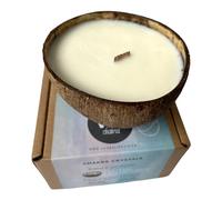 Vie Naturals Handmade Candle in a Natural Coconut Shell, Vanilla