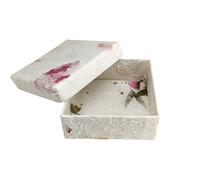 Vie Naturals Mulberry Paper Gift Box, Pack of 10, 8x8x4cm