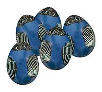VIE Naturals Soapstone Egg, 5 Pcs, 6cm, Jungle Blue, Multicolor, One Size