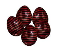 VIE Naturals Soapstone Egg, 5 Pcs, 6cm, Zebra Red, Multicolor, One Size