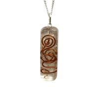 VIE Orgonite Reiki Pendant, 3.5cm (Clear Quartz)