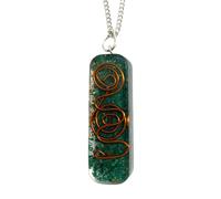 VIE Orgonite Reiki Pendant, 3.5cm (Malachite)