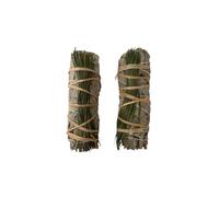 VIE Pack of 2 White Sage Smudge Stick 4” with Sweetgrass - Hand-Tied Sage Stick for Energy Cleansing, Meditation, Spiritual Healing, Aura Purification & Home Fragrance - Natural & Sustainably Sourced