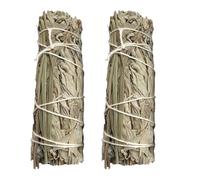 VIE Pack of 2, White Sage with Sweet Grass Sage Smudge Sticks(4”)-Premium,Natural & Ethically Sourced for Smudging,Home Cleansing & Energy Healing | Remove Negative Energy | Spiritual Home Gift